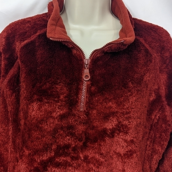 Cabela's Plush Fleece Lined Quarter Zip Polartec Pull-Over Sz L - Picture 4 of 14